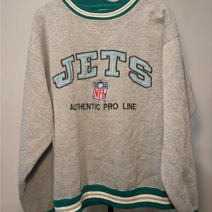 Logo Athletic Gray and Green Sweatshirt